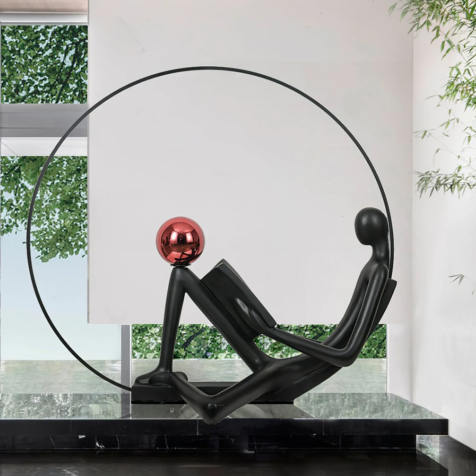 Reader Sculpture Floor Lamp