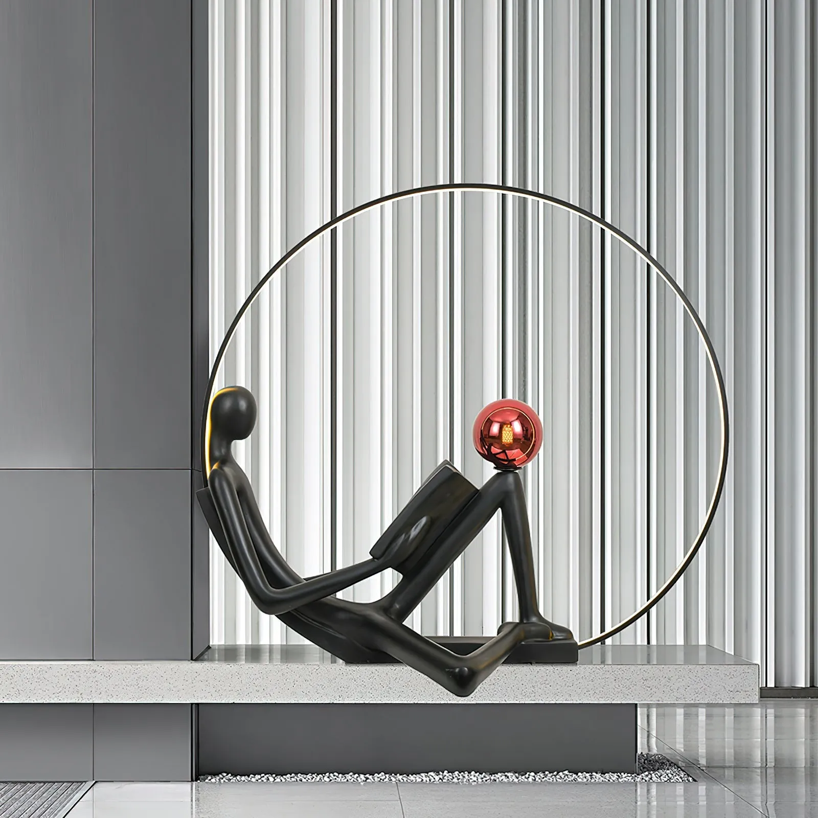 Reader Sculpture Floor Lamp