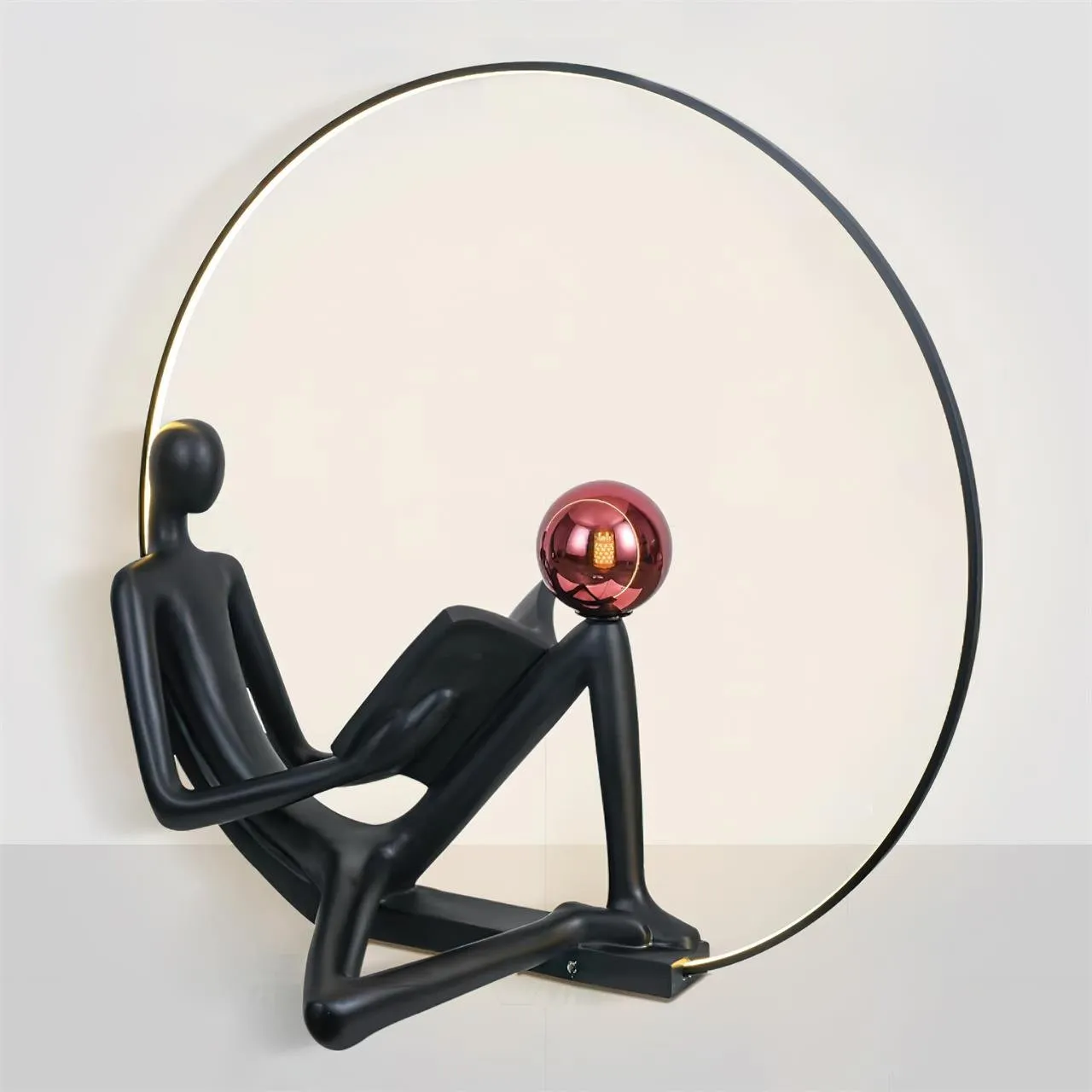 Reader Sculpture Floor Lamp