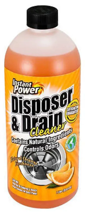 Scotch 1503 1 Liter Orange Scent Instant Power Disposer & Drain Cleaner - Quantity of 6