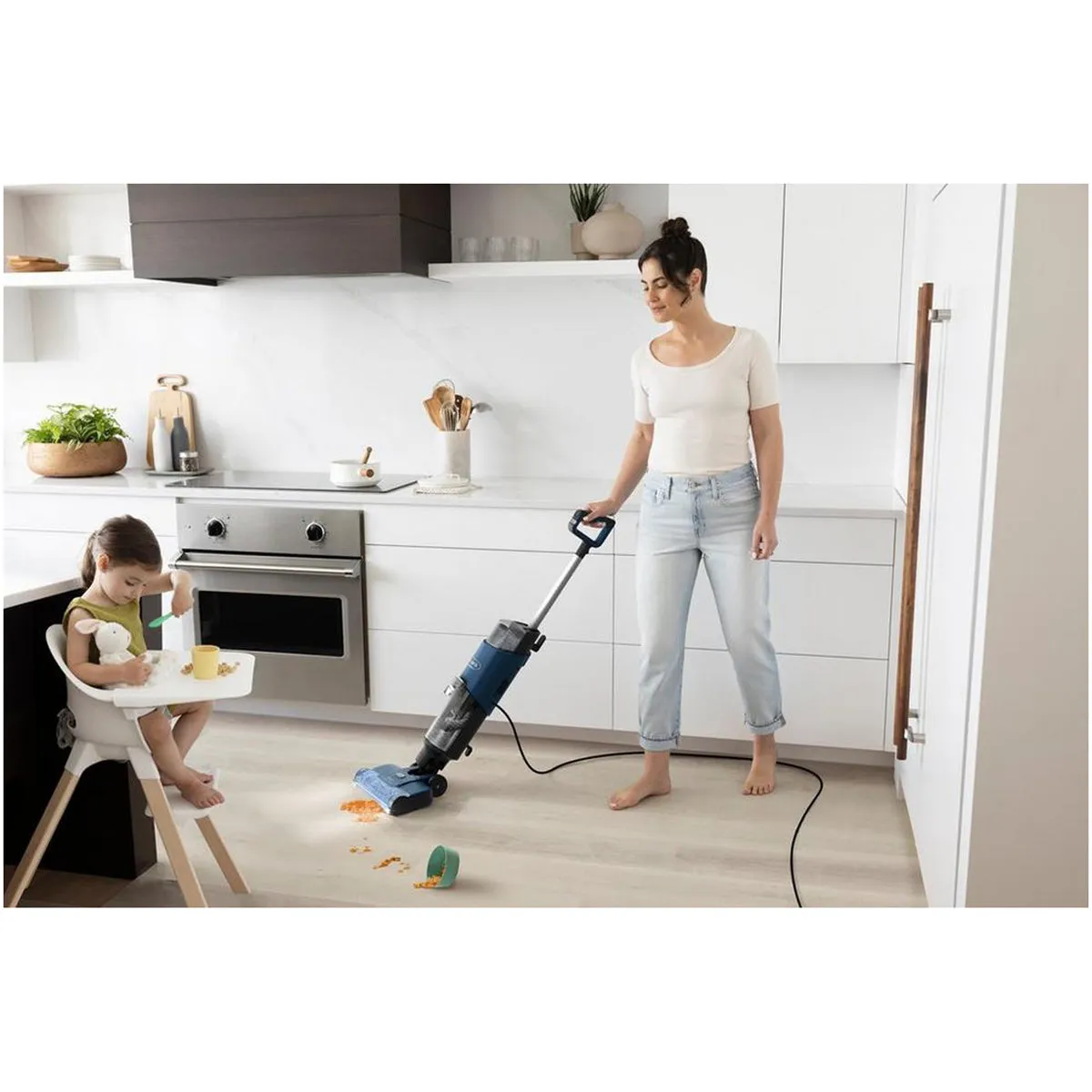 Shark WD110UK HydroVac Wet & Dry Hard Floor Vacuum Cleaner - Navy Blue