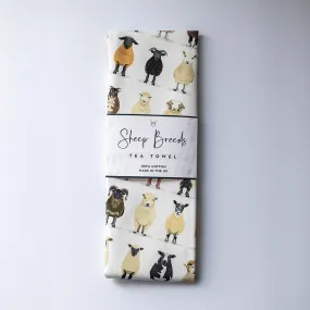 Sheep Breeds Tea Towel