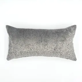 Silver Speckled Lumbar Pillow Cover 11x21