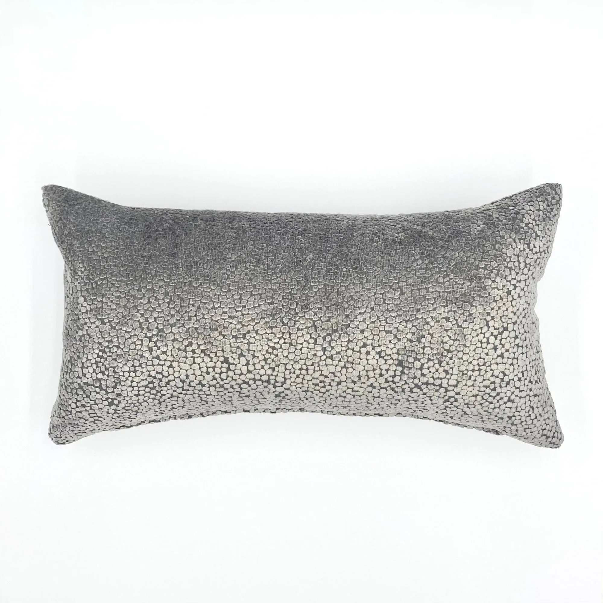 Silver Speckled Lumbar Pillow Cover 11x21