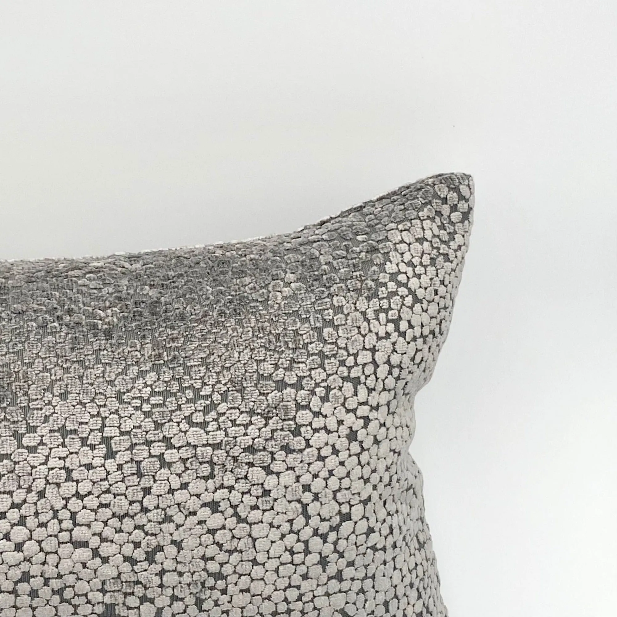 Silver Speckled Lumbar Pillow Cover 11x21