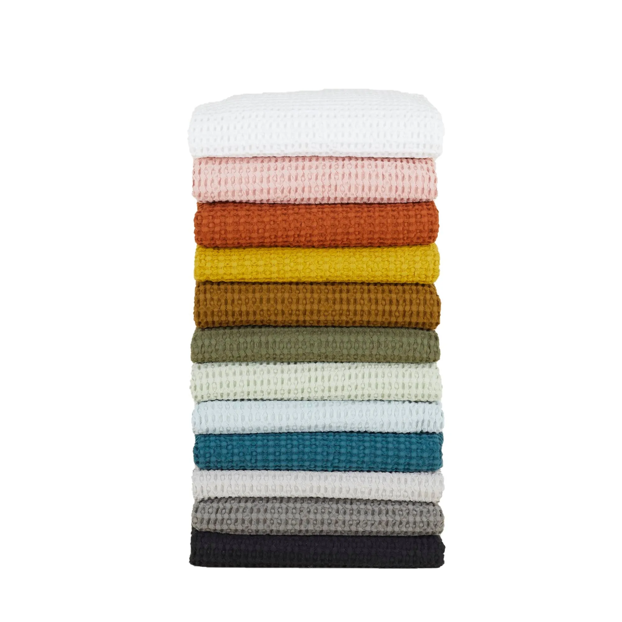 Simple Waffle Towels - Sky