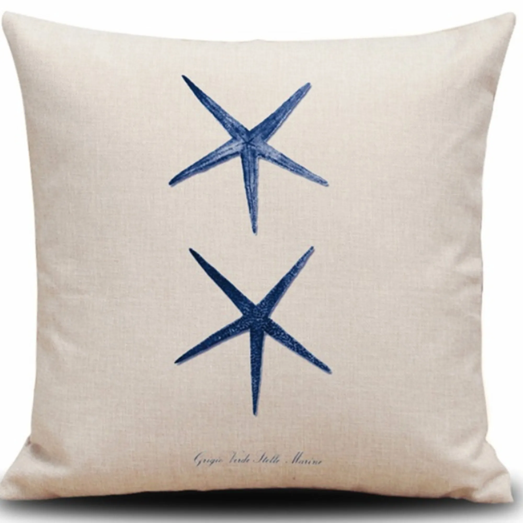 Square Cloth Pillow Covers with Ocean themes pack of 2