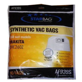 Starbag AF939S Synthetic Vacuum Cleaner Bags