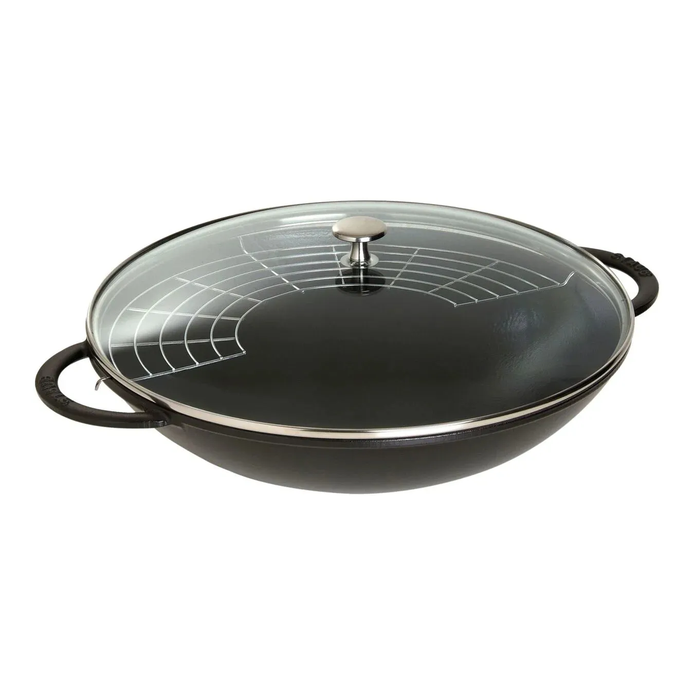 Staub Cast Iron Wok 6 qt, Matte Black