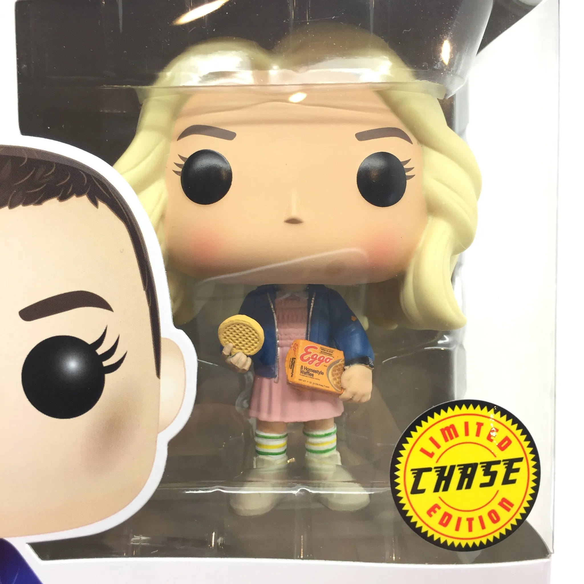 Stranger Things Eleven with Eggos Blonde Wig Limited Chase Edition POP Vinyl Figure by Funko