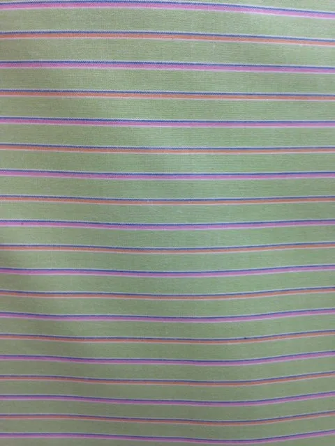 Stripe Fabric Men's Wear Light Green 1/4" 4472