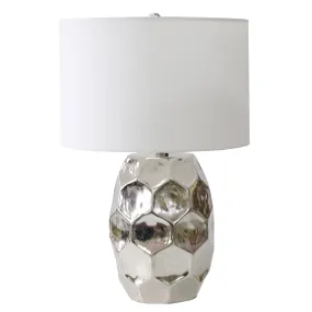 Stylized aluminum base Table Lamp