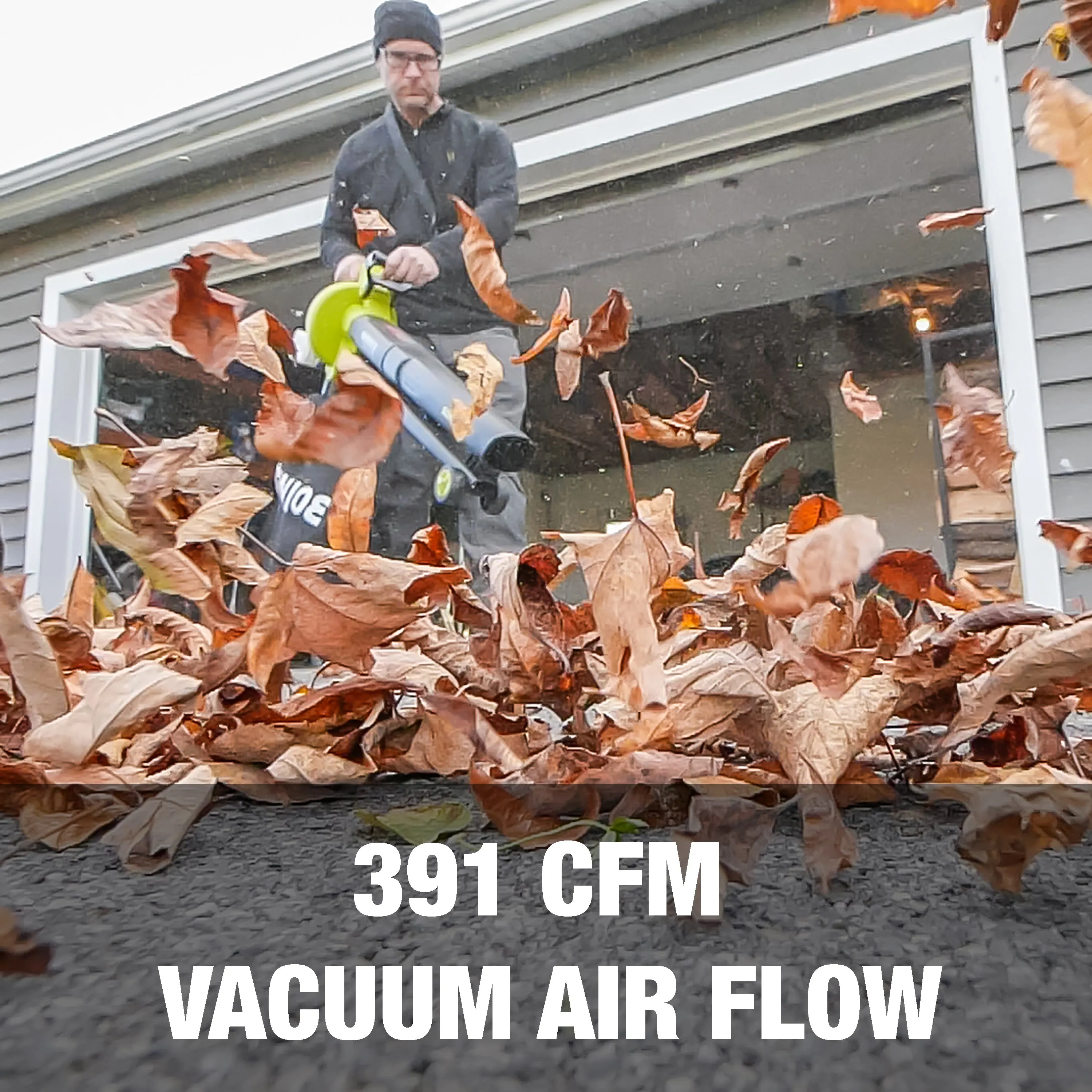 Sun Joe 24V-X2-BVM143-CT 48-Volt iON  Cordless Leaf Blower Vacuum Mulcher | 155-MPH | 388-CFM | Tool Only