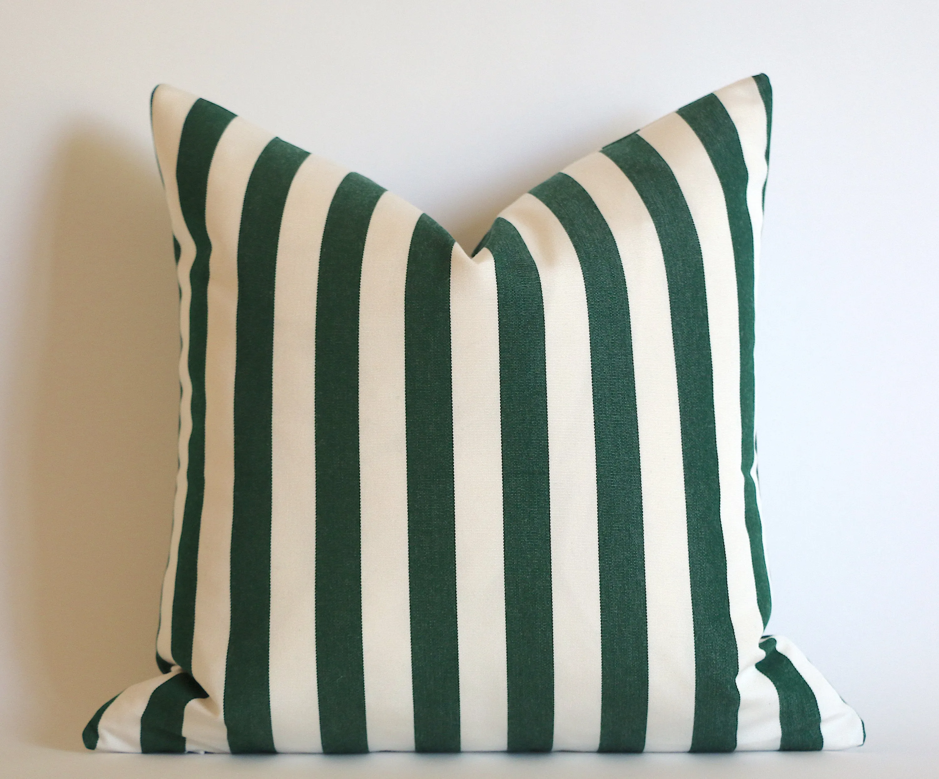 Sunbrella Collection: Outdoor Pillow Covers in Green and Black