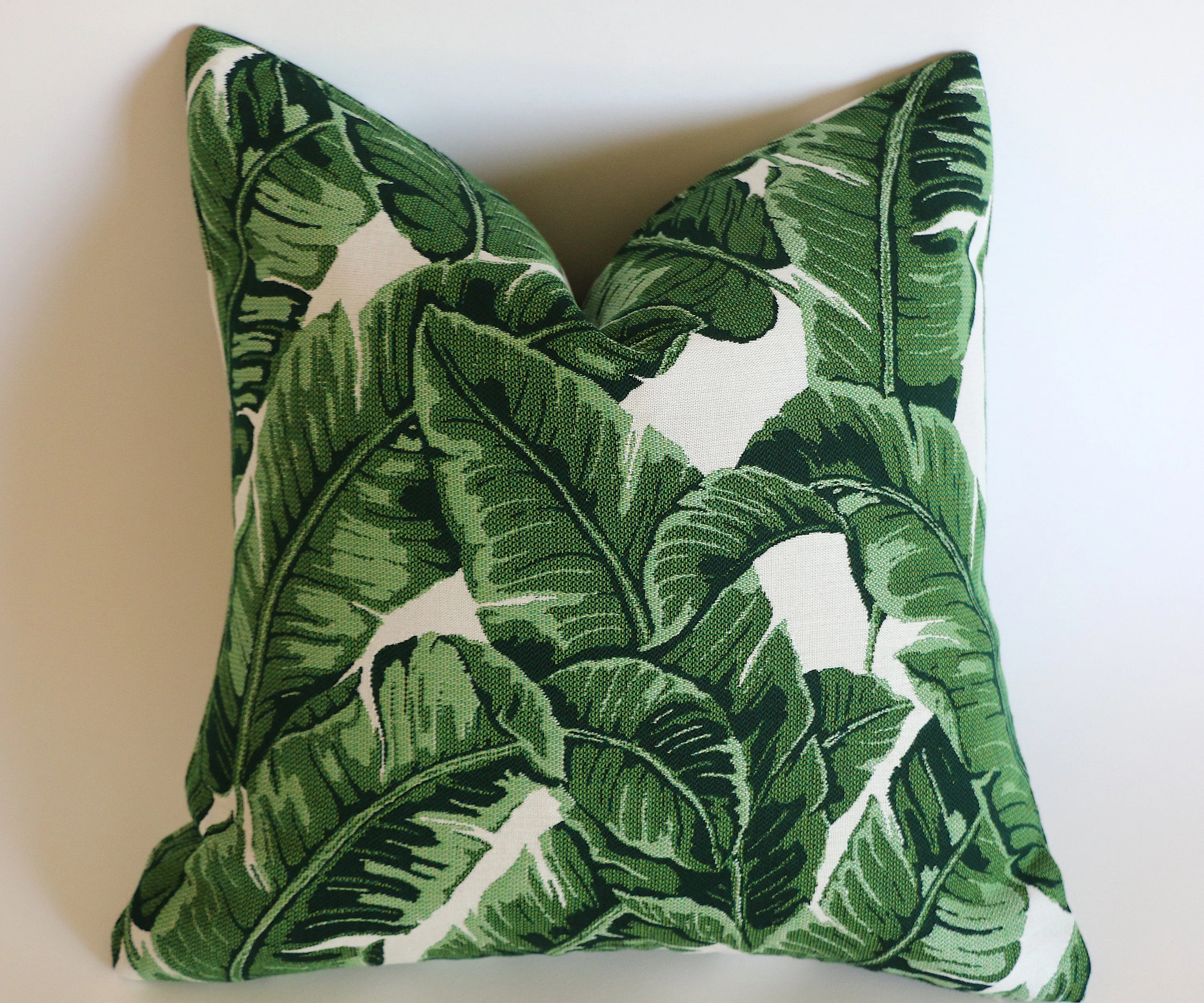 Sunbrella Collection: Outdoor Pillow Covers in Green and Black