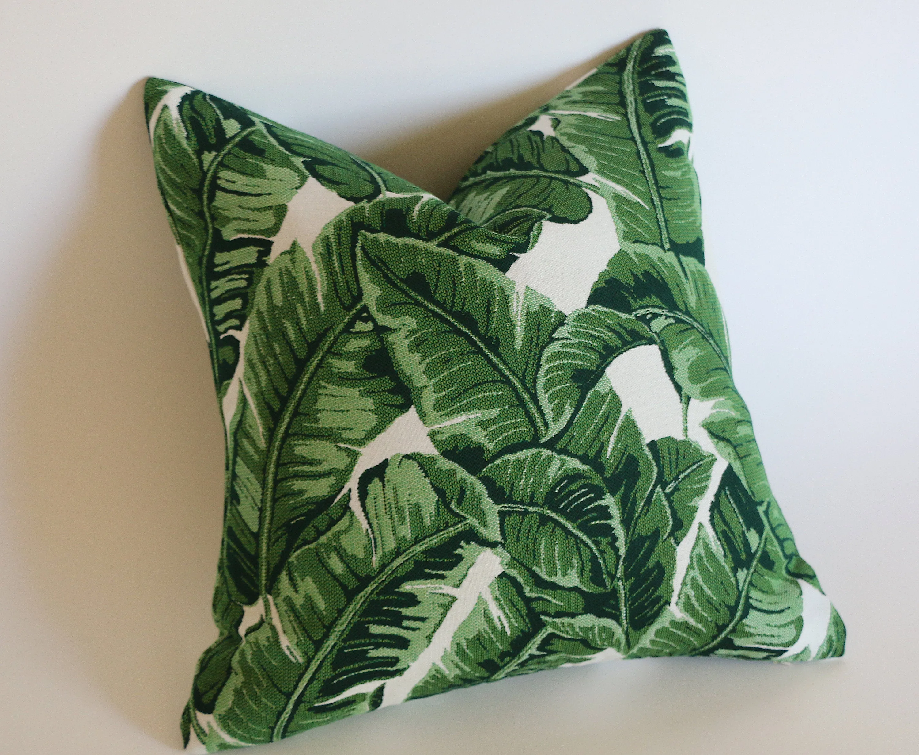 Sunbrella Collection: Outdoor Pillow Covers in Green and Black