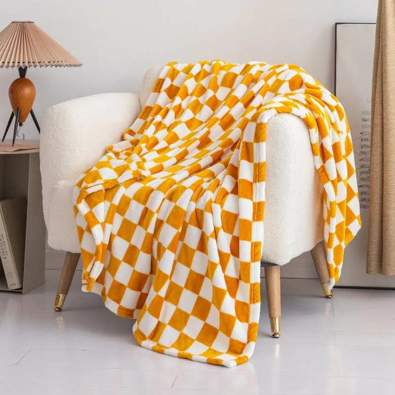 Super Soft Checkered Blanket