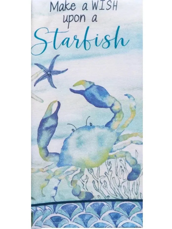 T Towel    Make A Wish Starfish Dual Purpose Towel r7406