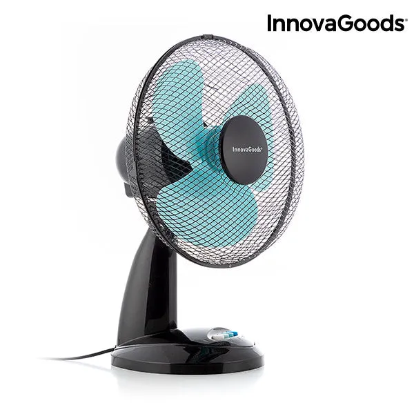 Table Fan InnovaGoods Ø 30 cm 35W Black Blue