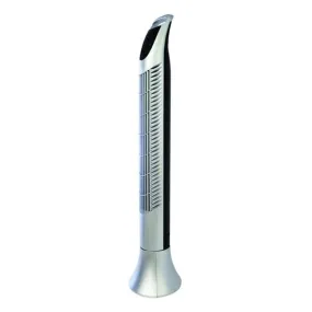 Tony Silver Plastic Tower Fan with Remote