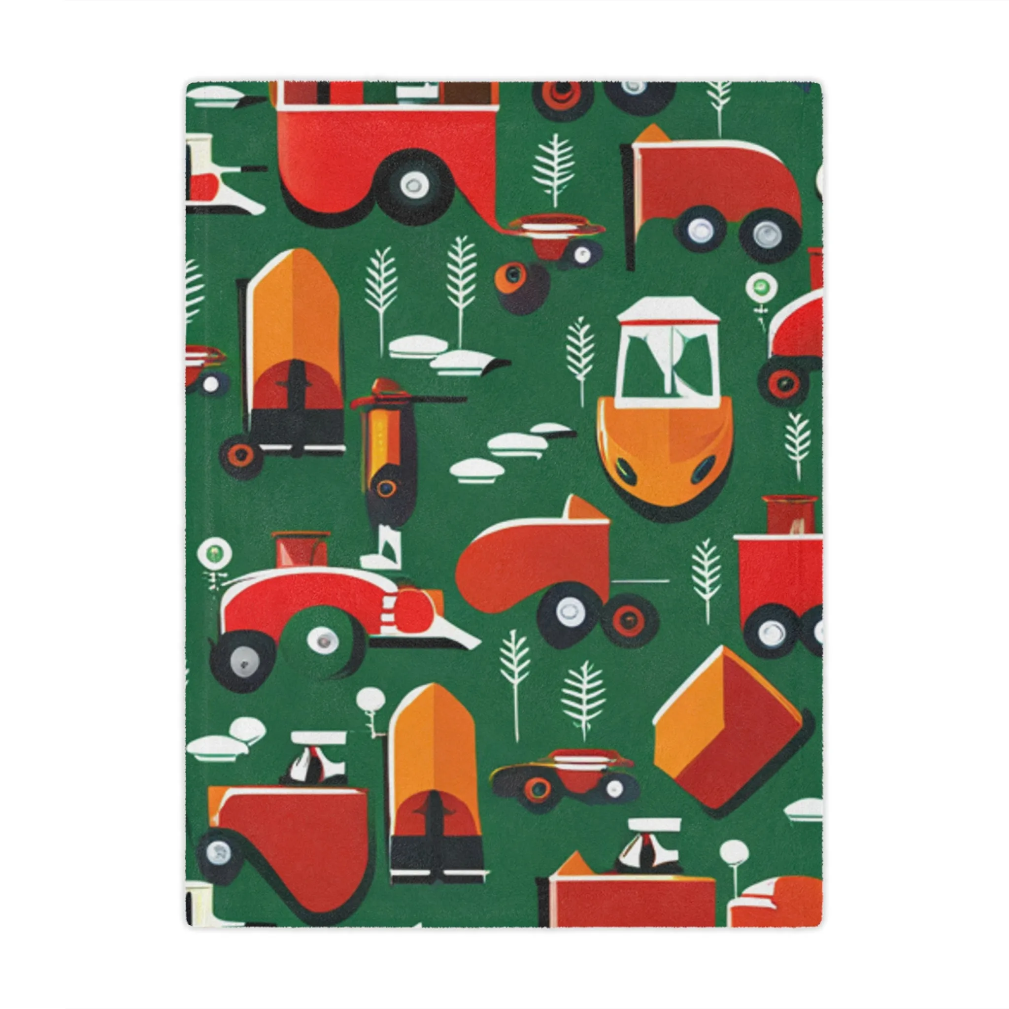 Tractor Minky Blanket