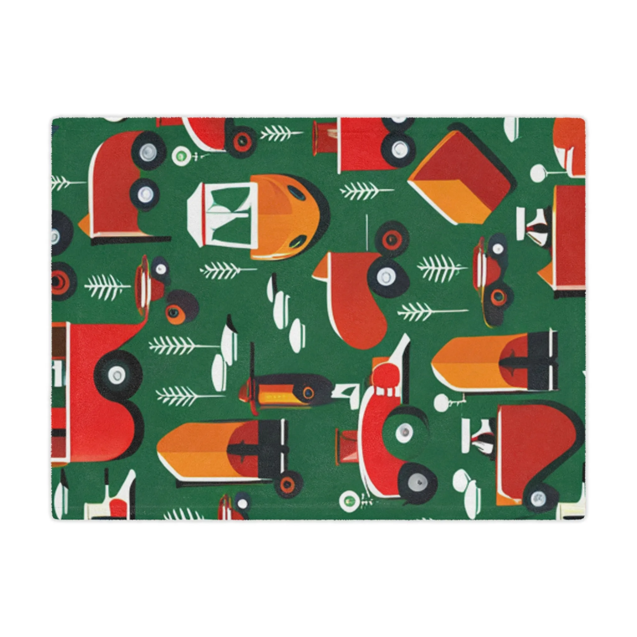 Tractor Minky Blanket