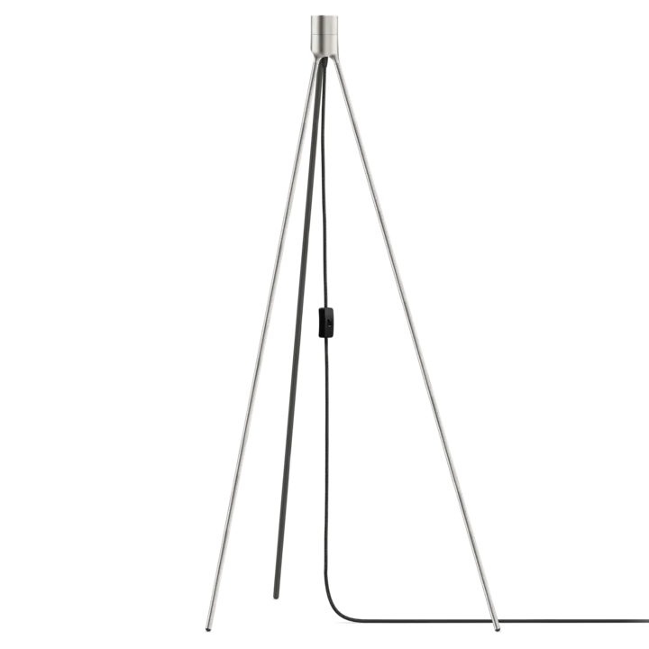 TRIPOD Brushed Steel Floor Lamp Stand