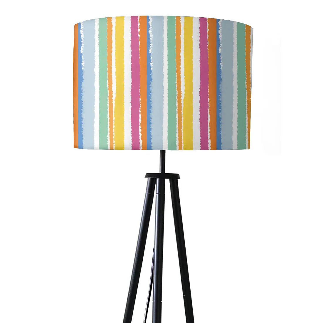 Tripod Floor Lamp Standing Light for Living Rooms - Stripes Color