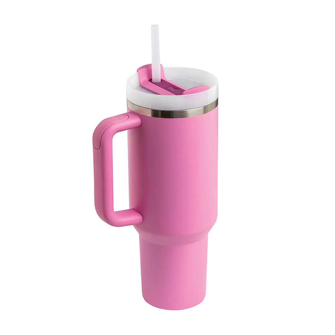 [Valentine's Day] Stanley Quencher H2.0 FlowState Vacuum Insulated Tumbler with Lid - 30oz Peony