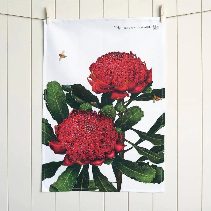 Waratah Tea Towel