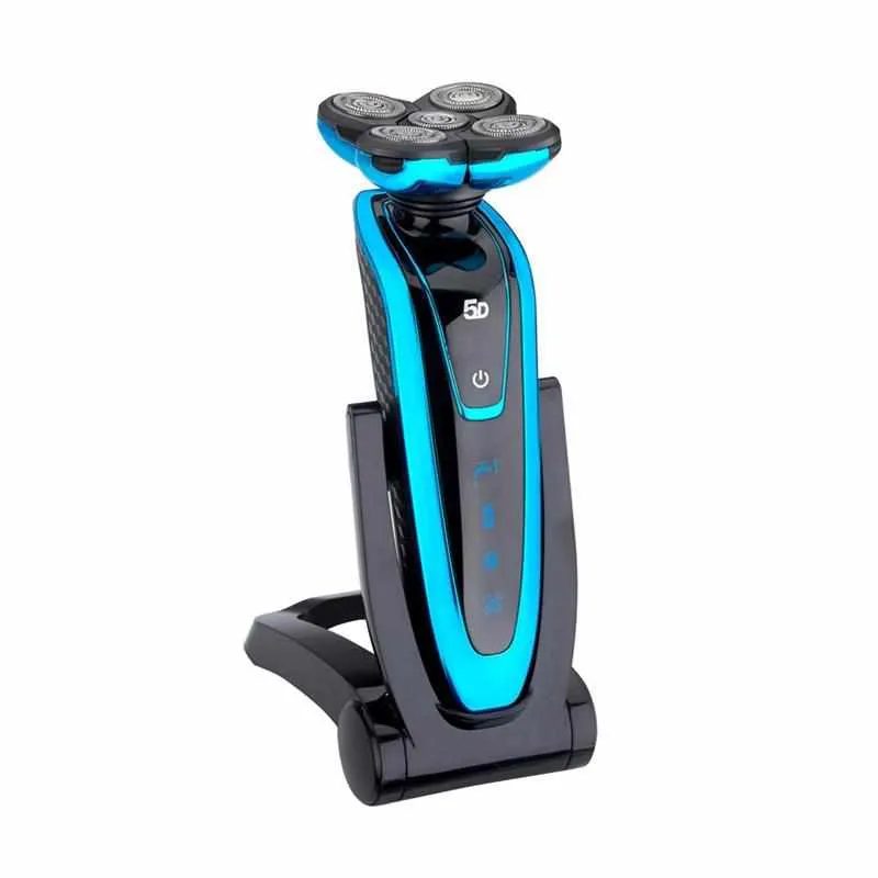 Washable Electric Beard Shaver with Rotating Head