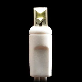 Wide Angle LED Battery Lights - 20 count - Warm White - White Wire