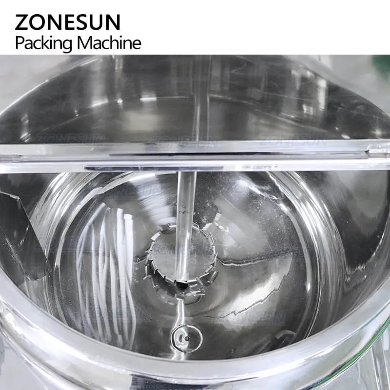 ZS-EM300 300L Lifting Cosmetic Cream Tank Hydraulic Type Vacuum Homogenizing Emulsifier Mixing Emulsifying Equipment