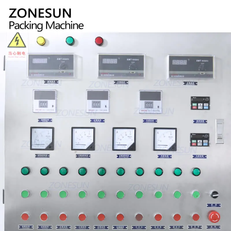 ZS-EM300 300L Lifting Cosmetic Cream Tank Hydraulic Type Vacuum Homogenizing Emulsifier Mixing Emulsifying Equipment